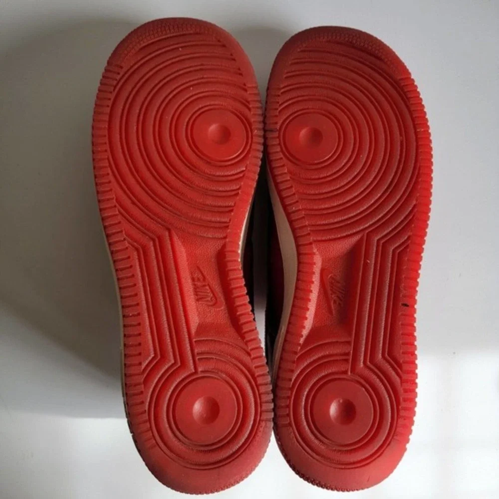 Nike Air Force 1 One 82 Low Men's‎ Shoes Size 10 White/Red 315122-661 Lace-Up